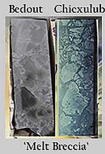 Core from the Bedout and Chicxulub buried craters